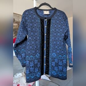 Dale of Norway Blue Cardigan